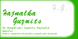 hajnalka guzmits business card